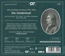 Johann Rudolf Zumsteeg (1760-1802): Die Geisterinsel (Singspiel in 3 Akten), 3 CDs