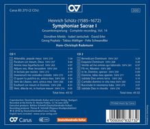 Heinrich Schütz (1585-1672): Symphoniae Sacrae I SWV 257-276 (Carus Schütz-Edition Vol.14), 2 CDs