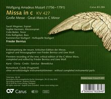 Wolfgang Amadeus Mozart (1756-1791): Messe KV 427 c-moll "Große Messe", CD