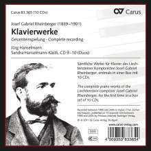 Josef Rheinberger (1839-1901): Das Klavierwerk, 10 CDs