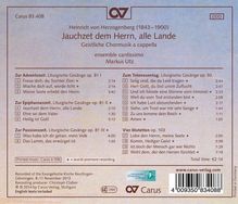 Heinrich von Herzogenberg (1843-1900): Geistliche Chormusik a cappella, CD