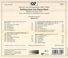Heinrich von Herzogenberg (1843-1900): Weltliche Chormusik Vol.2, CD