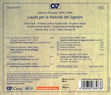 Ottorino Respighi (1879-1936): Lauda per la Nativita del Signore, CD