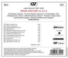 Luigi Cherubini (1760-1842): Missa solemnis Nr.2 d-moll, CD