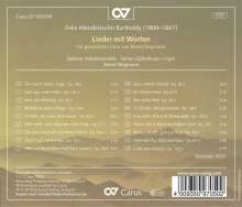 Felix Mendelssohn Bartholdy (1809-1847): Lieder für gemischten Chor "Lieder mit Worten", CD