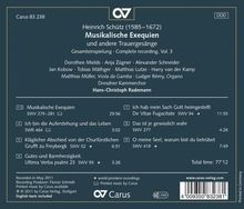 Heinrich Schütz (1585-1672): Musikalische Exequien (Carus Schütz-Edition Vol. 3), CD