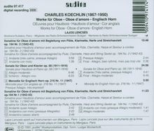 Charles Koechlin (1867-1950): Kammermusik für Oboe, CD