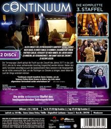 Continuum Staffel 3 (Blu-ray), 2 Blu-ray Discs