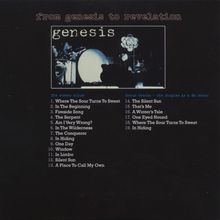 Genesis: From Genesis To Revelation, CD