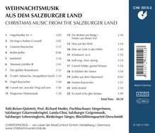 Weihnachtsmusik im Salzburger Land, CD