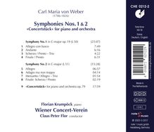 Carl Maria von Weber (1786-1826): Symphonien Nr.1 &amp; 2, CD