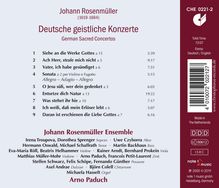 Johann Rosenmüller (1619-1684): Deutsche Geistliche Konzerte, CD