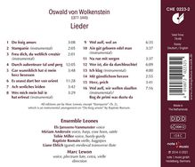 Oswald von Wolkenstein (1377-1445): Lieder, CD