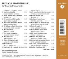 Festliche Adventsmusik für Chor &amp; Instrumente, CD