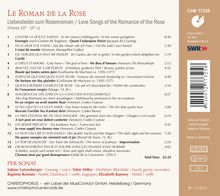 Le Roman De La Rose - Liebeslieder zum Rosenroman, CD