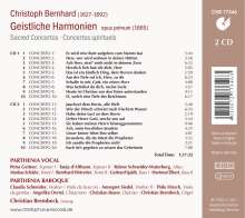 Christoph Bernhard (1627-1692): Geistliche Harmonien, 2 CDs
