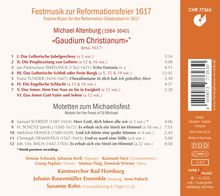 Michael Altenburg (1584-1640): Gaudium Christianum (Jena 1617) - Festmusik zur Reformationsfeier, CD