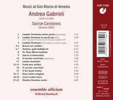 Andrea Gabrieli (1510-1586): Sacrae Cantiones (Venedig, 1565) - Music at San Marco, CD