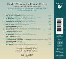 Moscow Patriarch Choir - Hidden Music of the Russian Church, CD