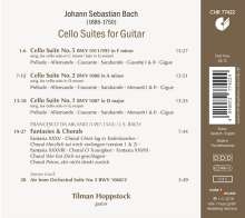 Johann Sebastian Bach (1685-1750): Cellosuiten BWV 1007,1008,1011 für Gitarre, CD