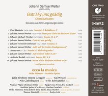 Johann Samuel Welter (1650-1720): Choralkantaten, CD