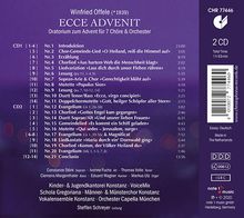 Winfried Offele (geb. 1939): Ecce Advenit (Oratorium zum Advent für 7 Chöre &amp; Orchester), 2 CDs