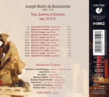 Joseph Bodin de Boismortier (1689-1755): Kammermusik - Trios,Quartette,Concerto, CD