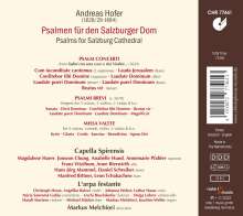 Andreas Hofer (1629-1684): Psalmen für den Salzburger Dom, CD