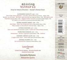 Luca Cervoni - Missing Vittorio, CD