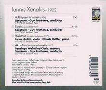 Iannis Xenakis (1922-2001): Palimpsest, CD