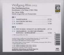 Wolfgang Rihm (geb. 1952): Die Hamletmaschine, 2 CDs