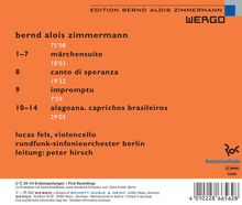 Bernd Alois Zimmermann (1918-1970): Canto di Speranza für Cello &amp; Orchester, CD