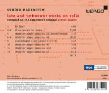 Conlon Nancarrow (1912-1997): Late and unknown: Works on Rolls, CD