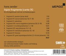 Hans Zender (1936-2019): Logos-Fragmente (Canto IX), Super Audio CD