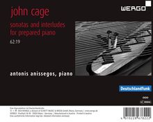 John Cage (1912-1992): Sonaten &amp; Interludien für präpariertes Klavier, CD