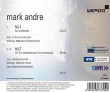 Mark Andre (geb. 1964): hij 1 für Orchester, CD