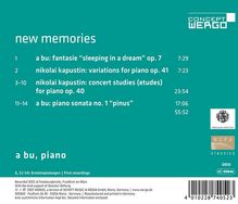 A Bu (geb. 1999): Klaviersonate Nr.1 "Pinus", CD