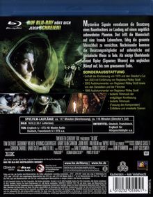 Alien 1 (Director's Cut) (Blu-ray), Blu-ray Disc