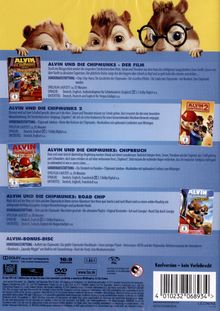 Alvin und die Chipmunks 1-4, 5 DVDs