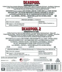 Deadpool 1 &amp; 2 (Blu-ray), 3 Blu-ray Discs