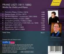 Franz Liszt (1811-1886): Werke für Violine &amp; Klavier Vol.1, CD