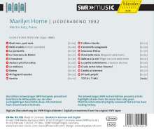 Marilyn Horne - Liederabend 1992 (Schwetzinger Festspiele), CD