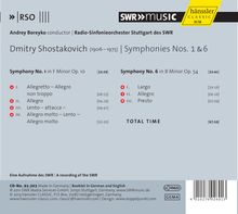 Dmitri Schostakowitsch (1906-1975): Symphonien Nr.1 &amp; 6, CD