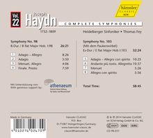 Joseph Haydn (1732-1809): Symphonien Nr.98 &amp; 103, CD