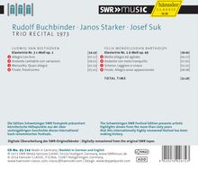Rudolf Buchbinder / Janos Starker / Josef Suk (Schwetzinger Festspiele), CD