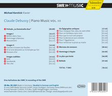 Claude Debussy (1862-1918): Klavierwerke Vol.3, CD