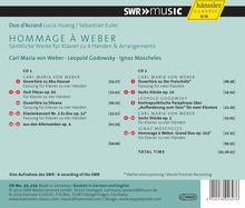 Carl Maria von Weber (1786-1826): Sämtliche Werke für Klavier zu 4 Händen, 2 CDs