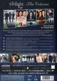 Die Twilight Saga Film Collection, 5 DVDs