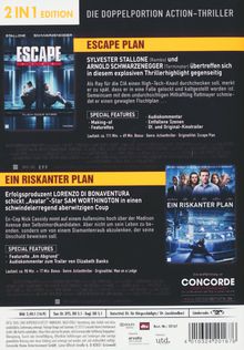 Escape Plan / Ein riskanter Plan, 2 DVDs