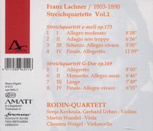 Franz Lachner (1803-1890): Streichquartette Vol.1, CD